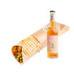 Veggie Rolle mit Getränk